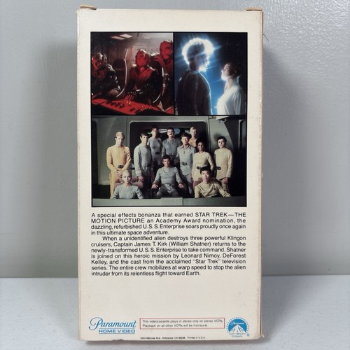 Star Trek The Motion Picture - VHS - William Shatner Leonard Nimoy - A5 - Bild 2 von 2