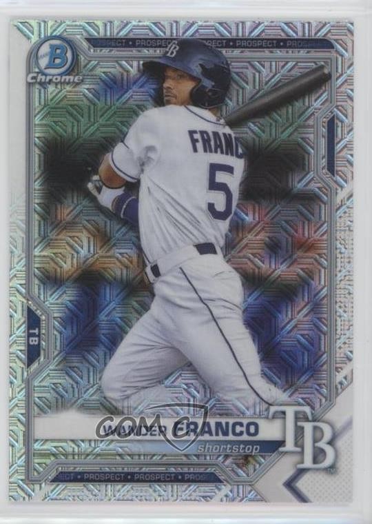 2021 Bowman Chrome Prospects Mojo Refractor Wander Franco #BCP-57