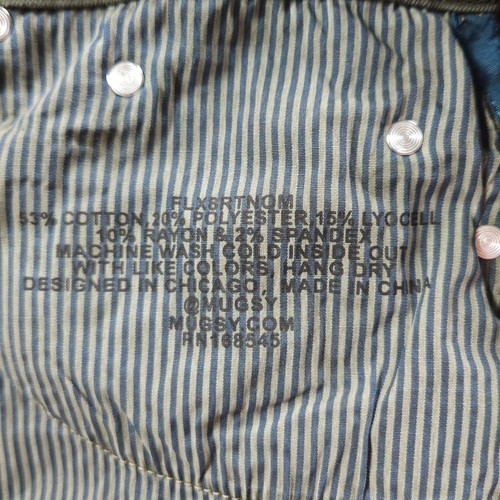 Mugsy Rangers Jeans Herren 36x34(33) Stretch Tapered Olivgrün 5 Pocket Freizeit - Bild 6 von 16