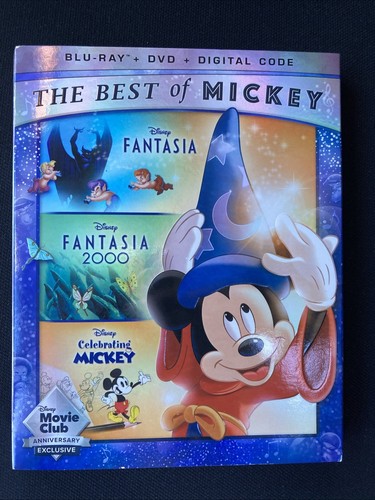 Disney The Best of Mickey: Fantasia 2000 Celebrating Mickey Blu-ray DVD NEW