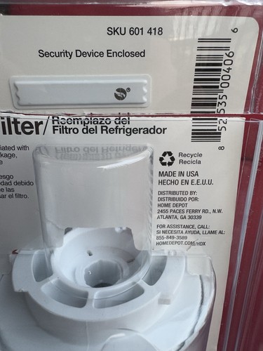 TWO New HDX Water Filters Fits GE MWF Refrigerator Replacement Filter OPEN BOX - Picture 12 of 14