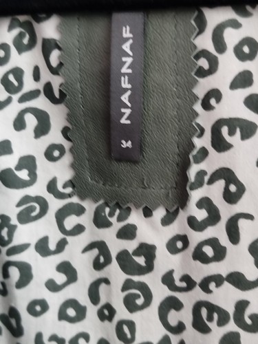 Nafnaf. Size 34 Green Fully Linned leather jacket New Condtion 👌 - Picture 3 of 6