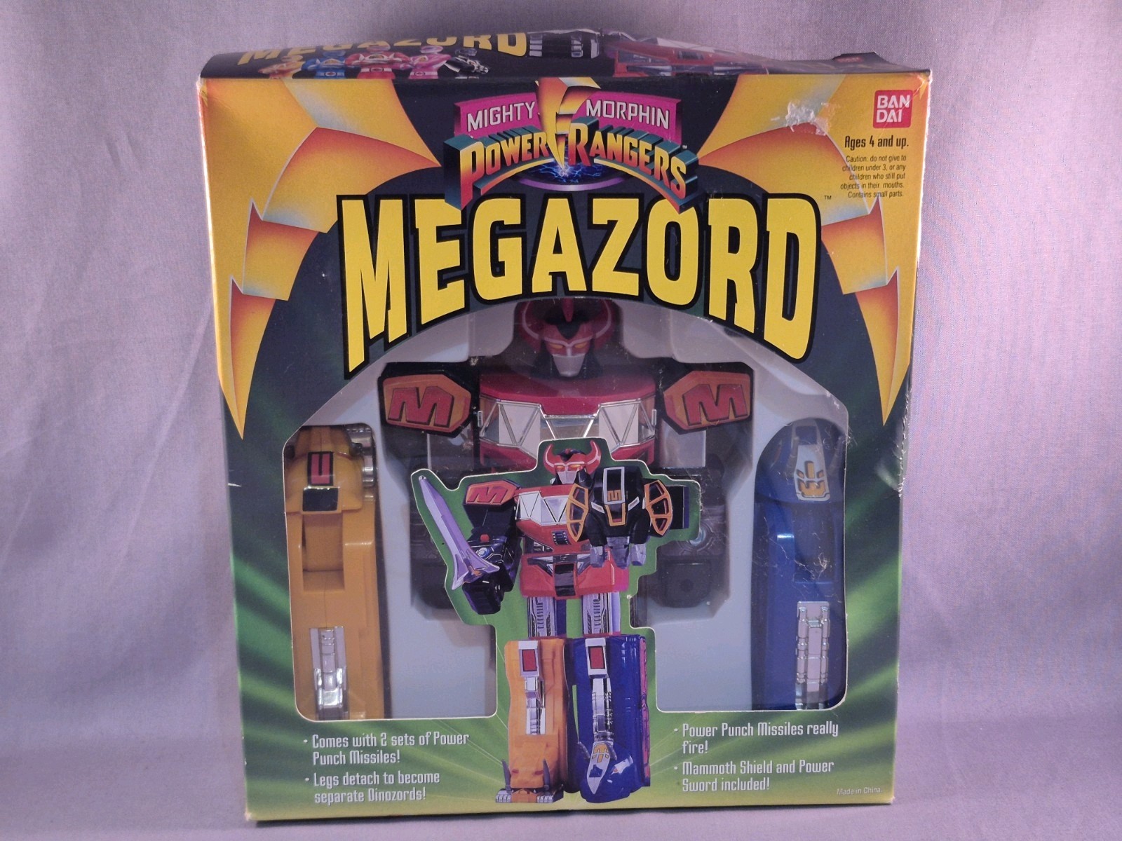 Bandai Mighty Morphin Power Rangers Megazord 1993 Sealed Box New 5 In 2220 MMPR
