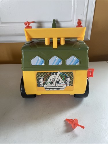 TMNT 1989 PLAYMATES PARTY WAGON VAN INCOMPLETE WITH PARTS  PRE-OWNED - Picture 4 of 10