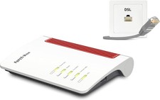 AVM FRITZ!Box 7510 (Wi-Fi 6 Router (WLAN AX), bis zu 600 MBit/s (2,4 GHz), VDSL