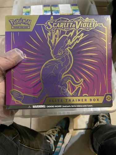 Pokemon Scarlet And Violet Elite Trainer Box Complete Sealed TCG Miraidon ETB