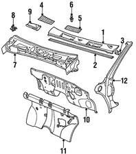 Genuine Nissan Grille Clip 66814-01G00