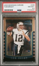 Tom Brady 2000 Bowman Chrome Rookie PSA 8.5 NM-MT GOAT🐐🐐🐐