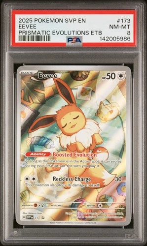 Eevee Pokemon Svp En-Sv Black Star Promo 173 NM PSA 8