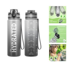 Lightweight BPA-Free Water Bottle, 17oz with Time Reminder for Active Lifestyles