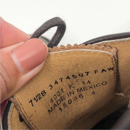 Frye Mujer James Longwing Punta de Ala Derby Oxford Zapato Whisky NUEVO Talla 7.5B - Imagen 6 de 7