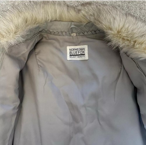 Vintage Norwegian Blue Fox Fur Coat - Picture 3 of 4