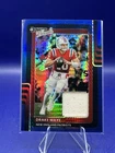 2025 Optic Drake Maye Threads Blue Hyper Jersey, #DTBH-BME, New England Patriots