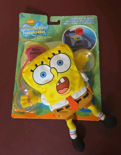 2002 Nickelodeon Spongebob Squarepants Suction Cup Window Clinger NEW! 7" plush - Picture 1 of 5