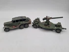 Dinky Toys 151a Royal Tank Corps Staff Car & 162a Anti Aircraft Unit VTG #1