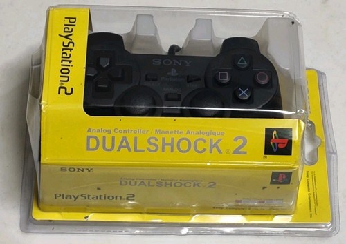 Sony PlayStation 2 PS2 DualShock 2 Controller Schwarz OEM Offiziell Neu Versiegelt - Bild 2 von 10