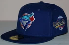TORONTO BLUE JAYS NEW ERA 59FIFTY Fitted WOOL Hat 1993 WORLD SERIES 7 7/8 *1K