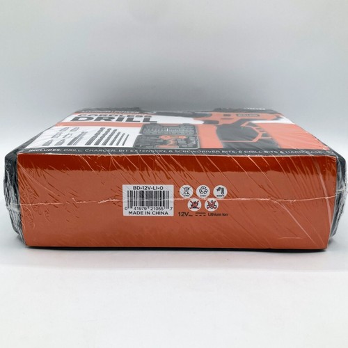 Bulldog Lithium Power 12 Volt Cordless Drill Portable & Rechargeable w/ Case NEW - Picture 3 of 5