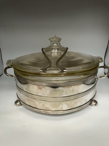 Pyrex Glas Auflaufform mit Metallständer/Halter - Bild 1 von 8