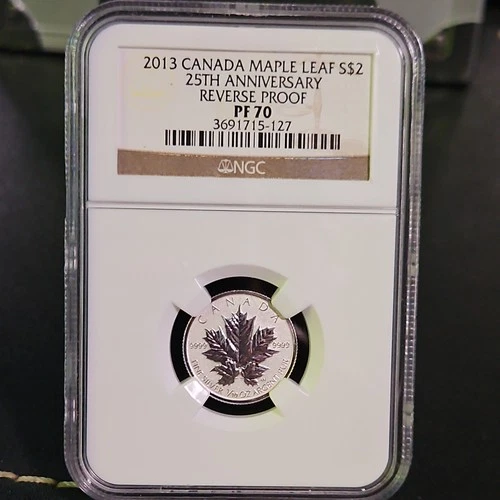 2013 CANADA 1/10 oz .9999 silver $2 MAPLE NGC REVERSE PF 70 UC