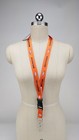 New Nfl Orange Lanyard Key Chain Clip Breakaway Double sided Denver Broncos