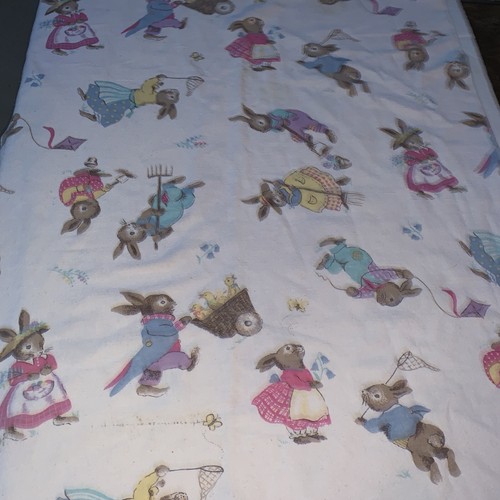 Vtg Avon Peter Rabbit 100% Cotton Baby Nursery Oval Blanket Throw Crib 58”x106” - Picture 14 of 18