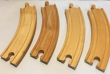 Vintage BRIO Wooden Train Large Curved Tracks  33342 Thomas