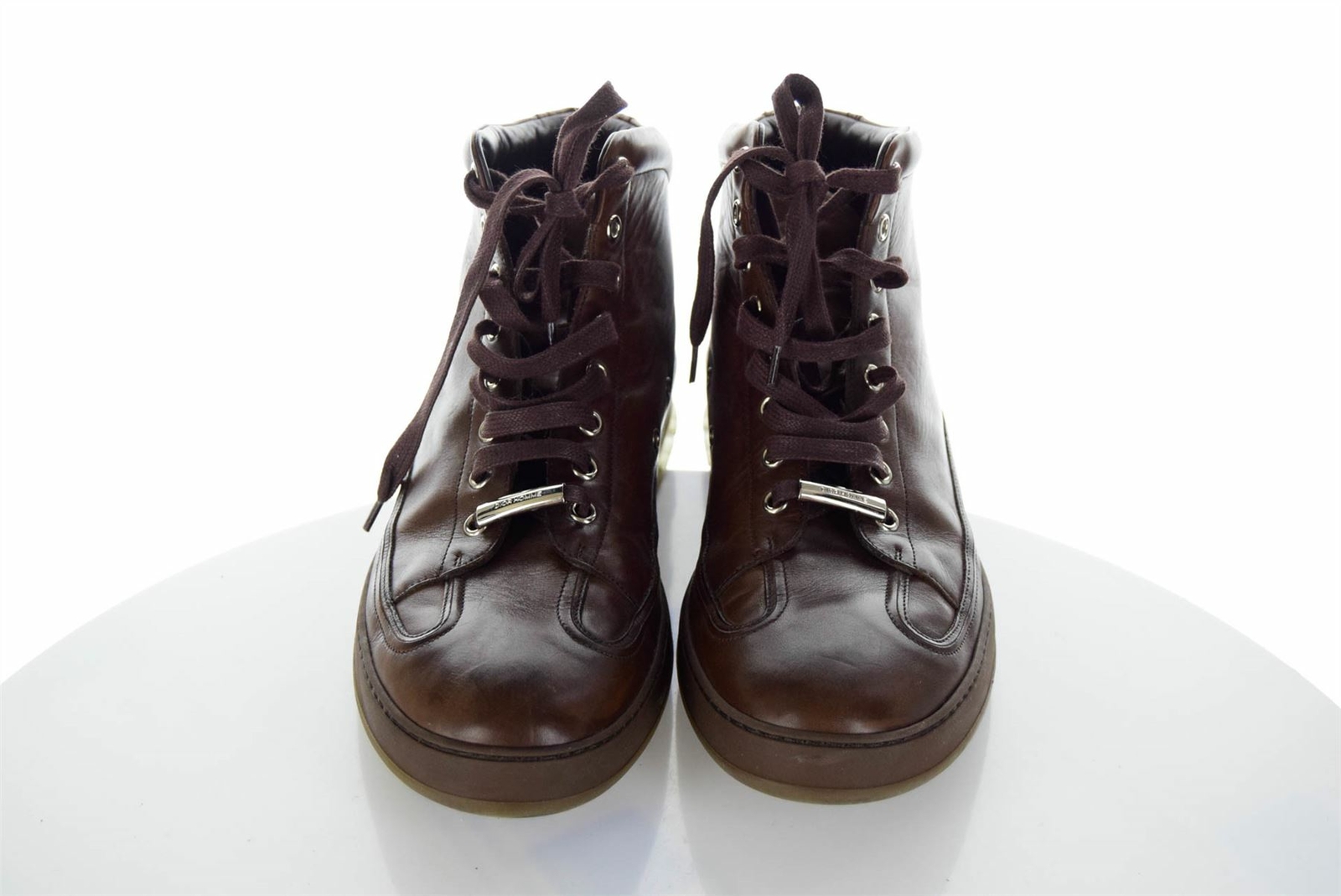 DIOR HOMME A W 2013 Brown Leather High-Top Trainers, UK 10 US 11 EU 43 DIOR HOMME A W 2013 Brown Leather High-Top Trainers, UK 10 US 11 EU 43