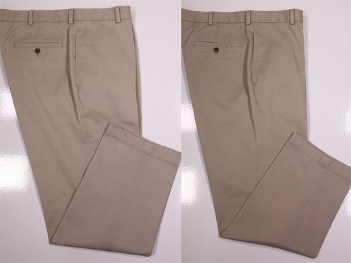 Brooks Brothers Advantage Chino * 2er-Set * khaki vorne flach Baumwolle Hose 38 x 30 - Bild 1 von 15