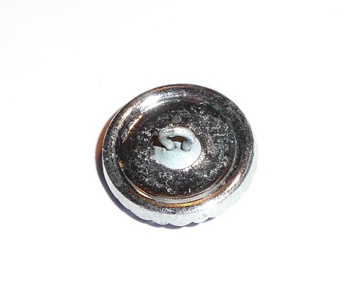 Tschechisches Glas Halsband Blume Knopf Schiefer blau & lila mit grauen Akzenten 18 mm - Bild 7 von 7
