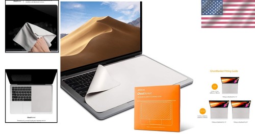 GhostBlanket Microfiber Cleaning Cloth & Protection Liner for 15" & 16" MacBooks - Picture 2 of 8