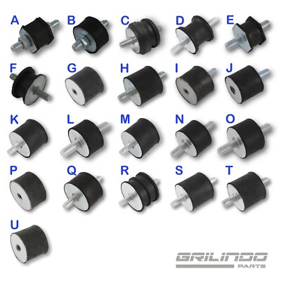 Ø 50 H 60Stahl verz.mittel 55° Sh. Gummipuffer Silentblock Typ A M10 Ø 50 H 60Stahl verz.mittel 55° Sh. Gummipuffer Silentblock Typ A M10