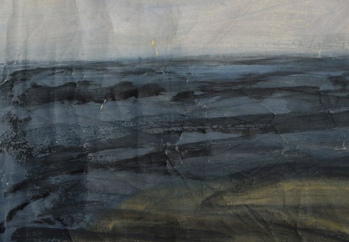 Vintage impressionist oil painting canvas seascape - Picture 9 of 9