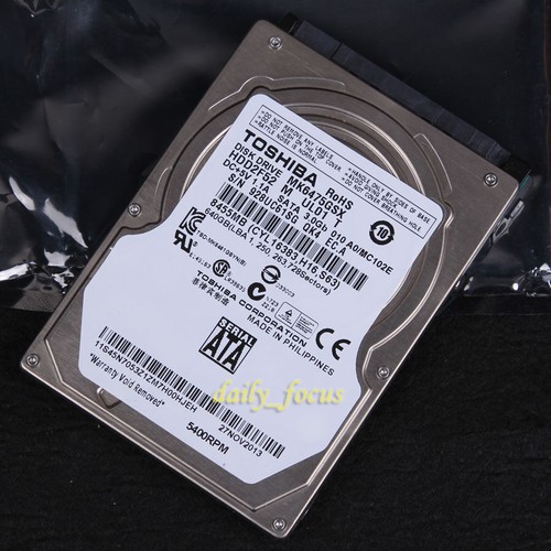 For TOSHIBA MK6475GSX 640 GB 2.5" 5400 RPM SATA Hard Disk Drive HDD - Picture 1 of 2
