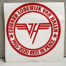 Eddie Van Halen In Memory Decals