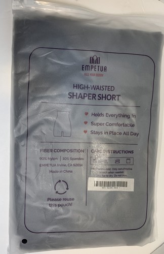 Shapermint Empetua Formador Cintura Alta Corto Negro Talla BSS XLXXL - Nuevo - Imagen 3 de 4