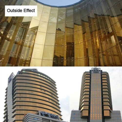 Window Tint Gold&Silver One Way Mirror Glass Film Reflective Home Tint 60inx20in - Picture 9 of 12