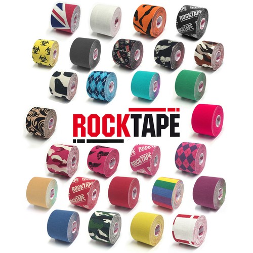 ORIGINAL ROCKTAPE KINESIOLOGY ATHLETIC SPORT MUSCLE SUPPORT ROCK TAPE 5CM WIDTH - Picture 1 of 1