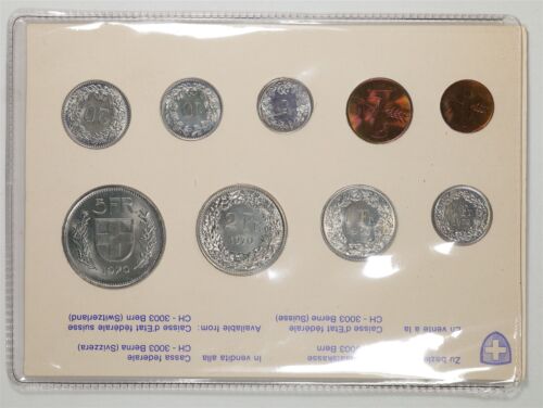 Switzerland 1970 Federal Mint Coin Set in OGP #4721 - Picture 2 of 2
