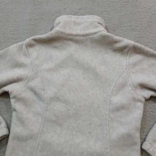 Columbia Jacket Womens Medium Gray Agave Fleece Full Zip Pocket Sweater Hiking - Picture 6 of 19