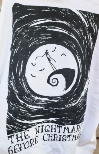 Disney "The Nightmare Before Christmas" Hoodie Men's White Size Large, Jack - Picture 3 of 9