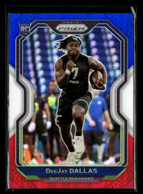 #ad 2020 Panini Prizm Prizm Red White and Blue #390 DeeJay Dallas RC $1.49