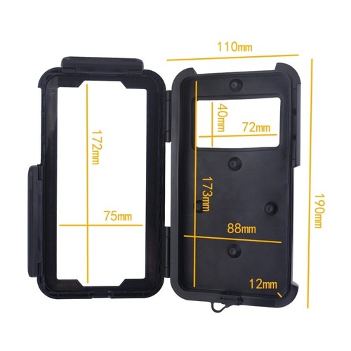 Motorcycle Handlebar Phone Holder Scooters Mount Holder Motorbike Phone Pouch - 第 8/8 張圖片
