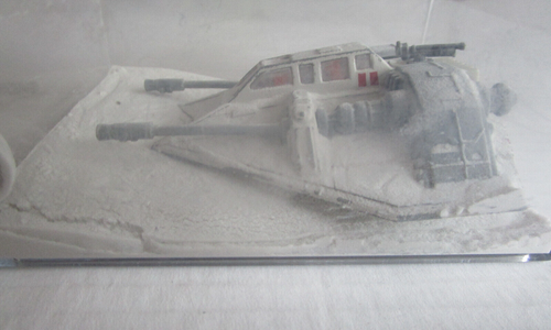 Star Wars Snow Speeder Die Cast Fahrzeug Vintage 1980 Kenner innen Kunststoffkoffer - Bild 2 von 8