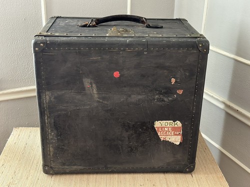 Goyard Antik Würfel Kofferraummütze Box Französisch Koffer Gepäck beschädigt - Bild 9 von 15