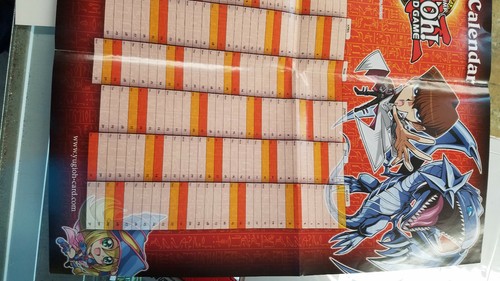 Yu-Gi-Oh PROMOTIONAL 2020/2021 CALENDAR POSTER LARGE SIZE - Picture 4 of 4