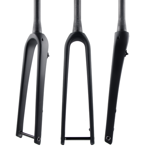 700C Carbon fiber 1 1/8 taperad road Gravel bike thru-axle Fork Flat Mount - Picture 5 of 11
