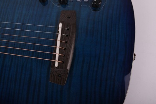 Chitarra acustica elettrica ibrida integrata effetto batteria portatile silenziosa da viaggio - Foto 5 di 15