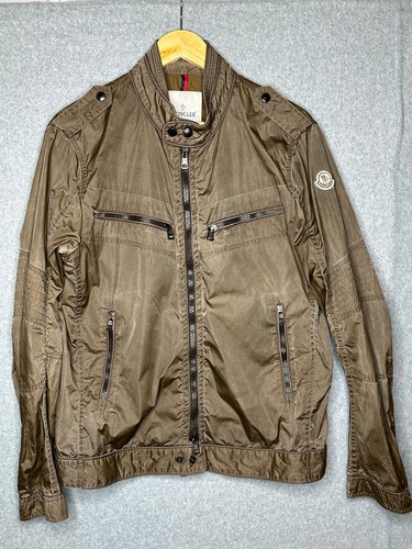 Moncler brown/olive lightweight jacket, Size 4 - Picture 9 of 10