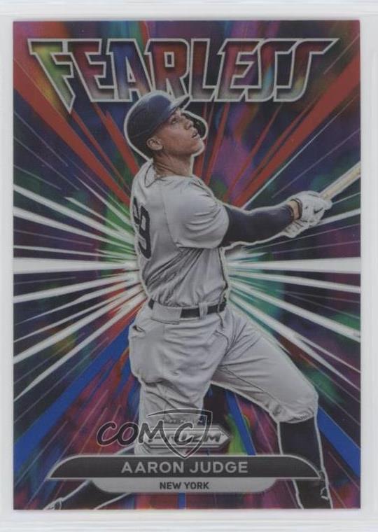 2022 Panini Prizm Fearless Red White & Blue Prizm Aaron Judge #FL-6